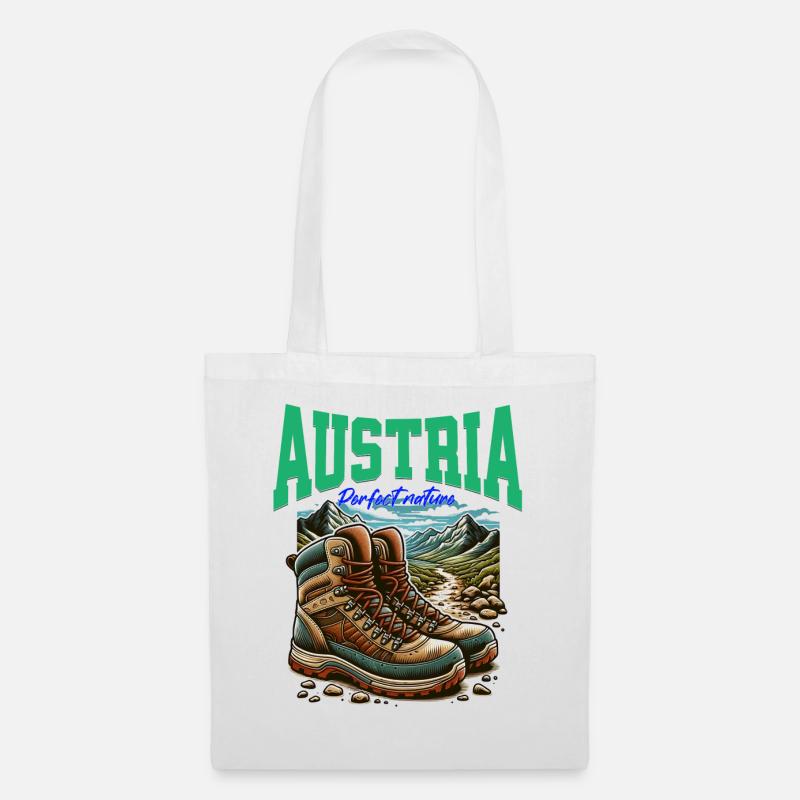 Austria cooles Wander Design - Österreich - Stoffbeutel - Weiß