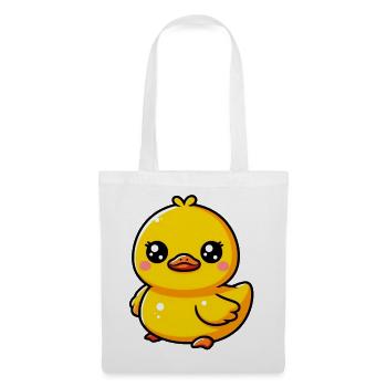 Ente Ente Ente Ente Ente - Stoffbeutel - Weiß - Vorne