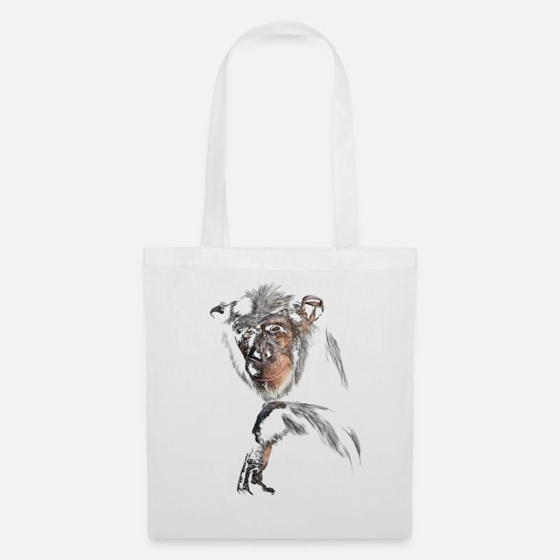 Chimpanzee - Tote Bag - white