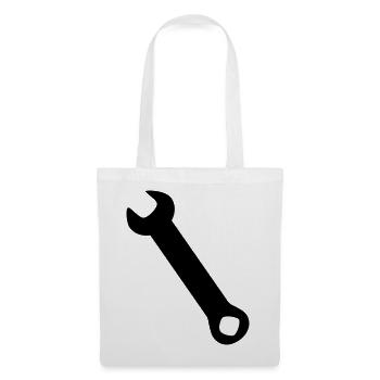 Wrench Silhoue - Tote Bag - white - Front