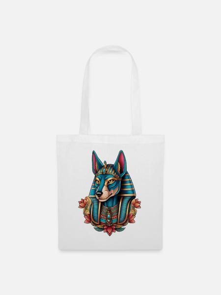 Illustration von Anubis - Stoffbeutel - Weiß