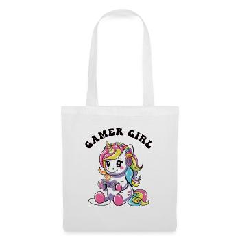 Gamer Girl - Stoffbeutel - Weiß - Vorne
