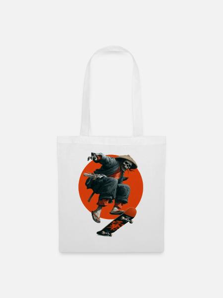 Ronin Zombie Skater - Stoffbeutel - Weiß