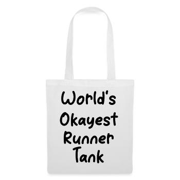 Abstract play of colors on dark background - Tote Bag - white - Front