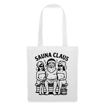 Sauna Weihnachten Santa Claus - Stoffbeutel - Weiß - Vorne