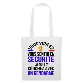 Feel safe - Tote Bag - white - Front