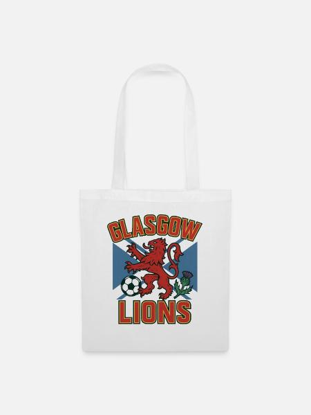 Glasgow Lions Emblem-Abzeichen - Stoffbeutel - Weiß