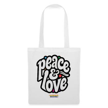 PEACE LOVE #5 - let's talk - Tote Bag - white - Front