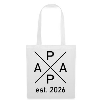 Papa est. 2026 - Stoffbeutel - Weiß - Vorne