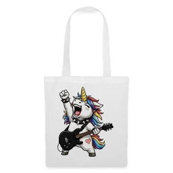 Rainbow Unicorn Rocker - Tote Bag - white - Front