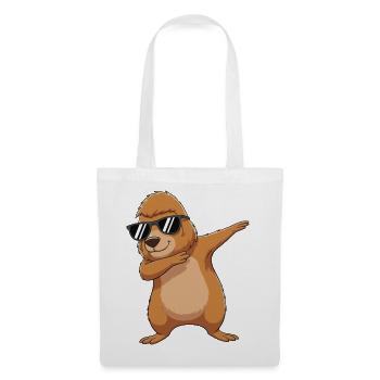 Cool Dabbing Bigfoot Sonnenbrille Cartoon-Kunst - Stoffbeutel - Weiß - Vorne