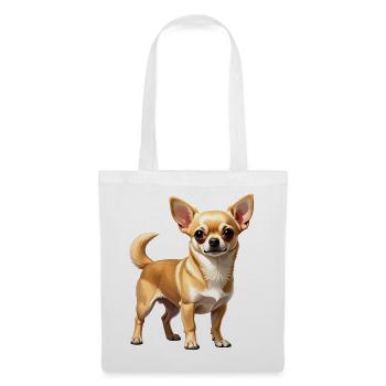 Fawn Chihuahua - Stoffbeutel - Weiß - Vorne