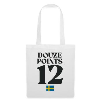 Zwölf Punkte Schweden Eurovision - Stoffbeutel - Weiß - Vorne