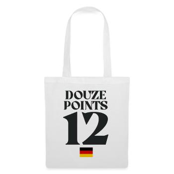 Dutzend Punkte 12 Deutschland Eurovision - Stoffbeutel - Weiß - Vorne