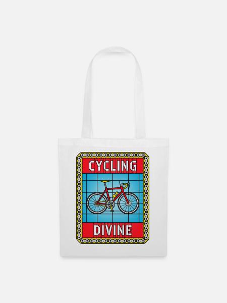 Cycling von Buntglasfenstern - Stoffbeutel - Weiß