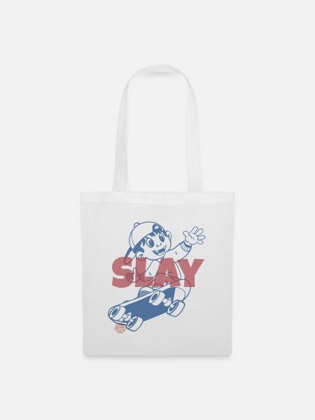 Slay Skater - Stoffbeutel - Weiß