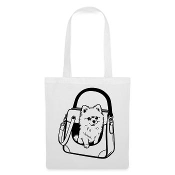 Pomeranian dog - Tote Bag - white - Front