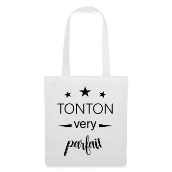 tonton parfait / cadeau tonton - Sac en tissu - blanc - Devant