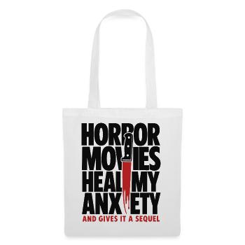Horror Movies Heal My Anxiety - Tote Bag - white - Front