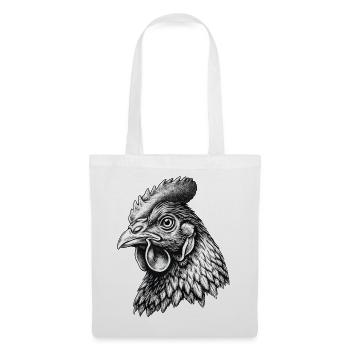 Henne Kopf – Detail Drawing - Tote Bag - white - Front