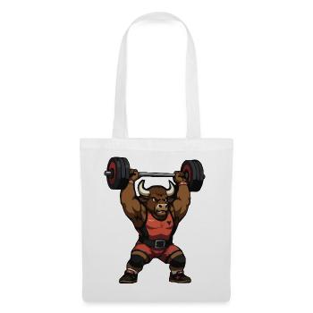 Taurus Power Strongman Print Design - Tote Bag - white - Front