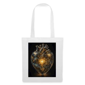 Heart of networking - Tote Bag - white - Front