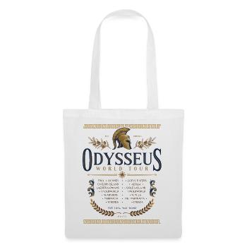 Odysseus World Tour Shirt Ancient Greek Mythology - Tote Bag - white - Front