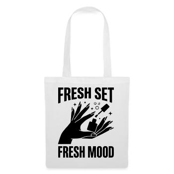 Fresh Set Fresh Mood Nail Design Nails Manicure - Tote Bag - white - Front