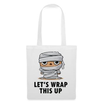 Mumie Cartoon Wrap This Up - Stoffbeutel - Weiß - Vorne
