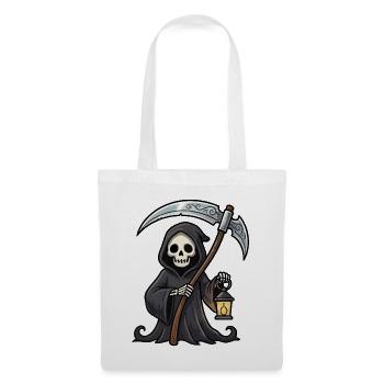 Reaper mit Laterne - Stoffbeutel - Weiß - Vorne