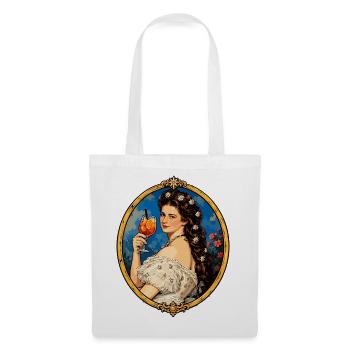 Kaiserin Sisi – Österreich Vintage - Sissi - Stoffbeutel - Weiß - Vorne