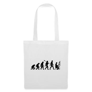 Evolution Organist - Orgel - Musiker - Stoffbeutel - Weiß - Vorne