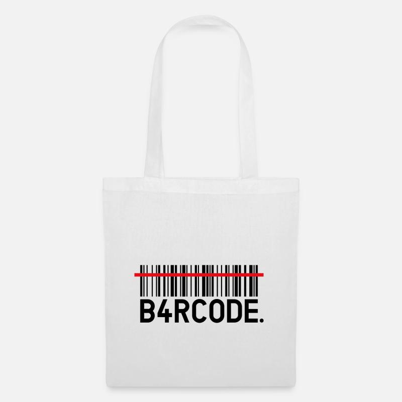 B4RCODE. Scan black - Stoffbeutel - Weiß