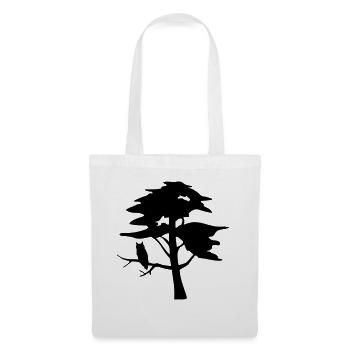 Tree & Owl - Tote Bag - white - Front