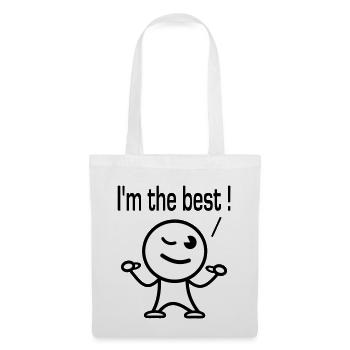 i'm the best - Sac en tissu - blanc - Devant