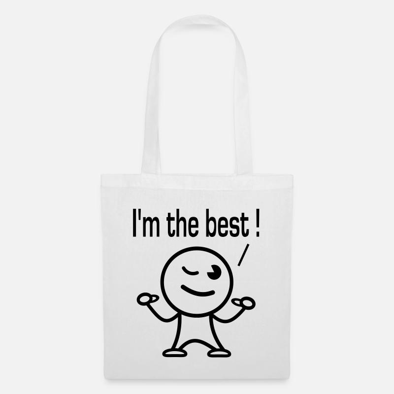 i'm the best - Tote Bag - white