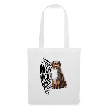 Australian Shepherd Aussie Geschenk - Stoffbeutel - Weiß - Vorne