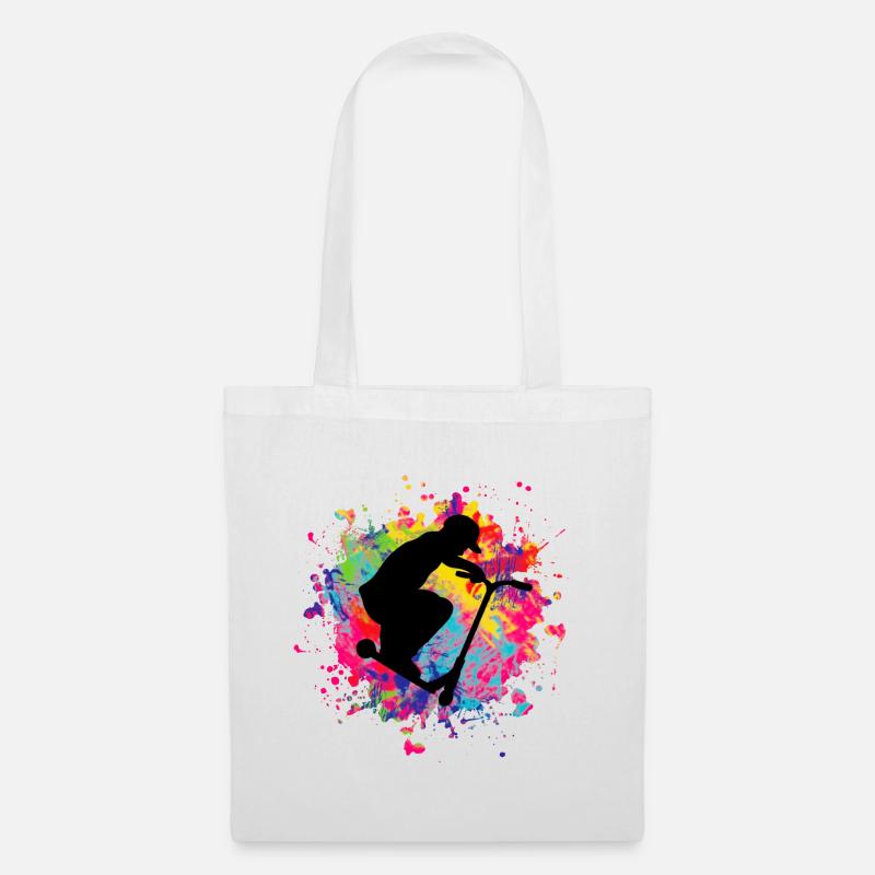 Stunt Scooter - Tote Bag - white