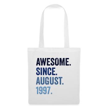Génial depuis août 1997 25ème anniversaire - Sac en tissu - blanc - Devant