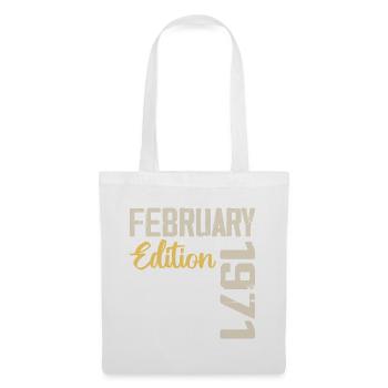 Février 1976 Anniversaire Février 1976 Rétro - Sac en tissu - blanc - Devant