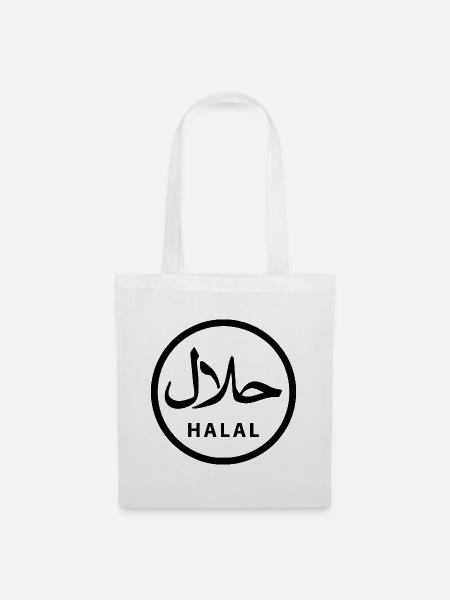 Halal حلال - Stoffbeutel - Weiß