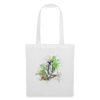 Lémurien - Sac en tissu - blanc - Devant