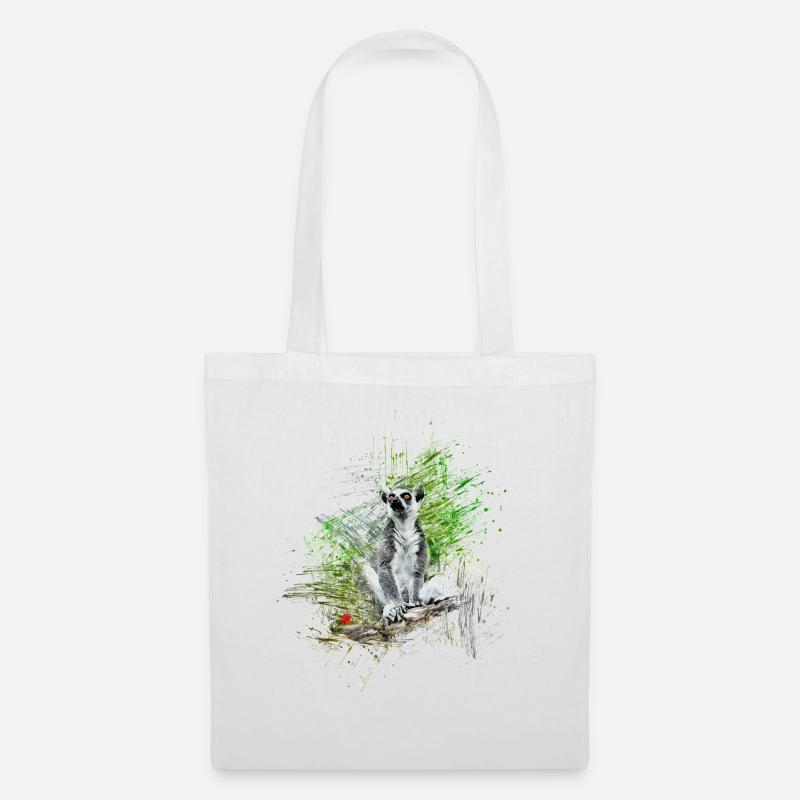 lemur - Tote Bag - white
