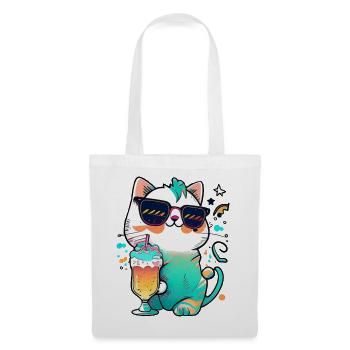 The coolest cat on the beach - Tote Bag - white - Front