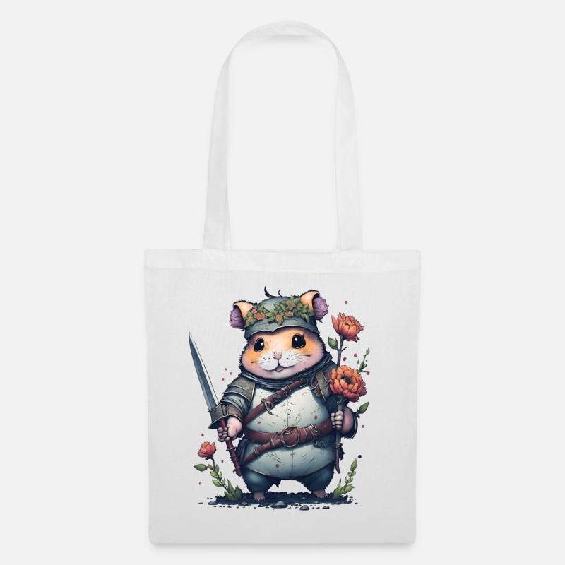 Hamster Samurai: Héros de hamster ninja - Sac en tissu - blanc