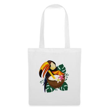 Toucan Summer - Poster - Stoffbeutel - Weiß - Vorne