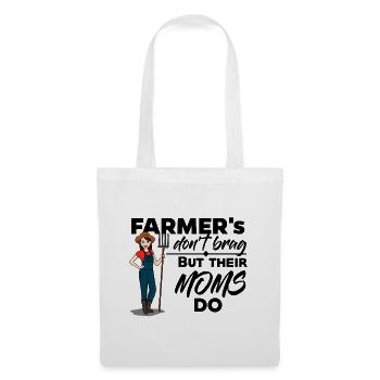 Farmer - Their Moms Brag - Tote Bag - white - Front
