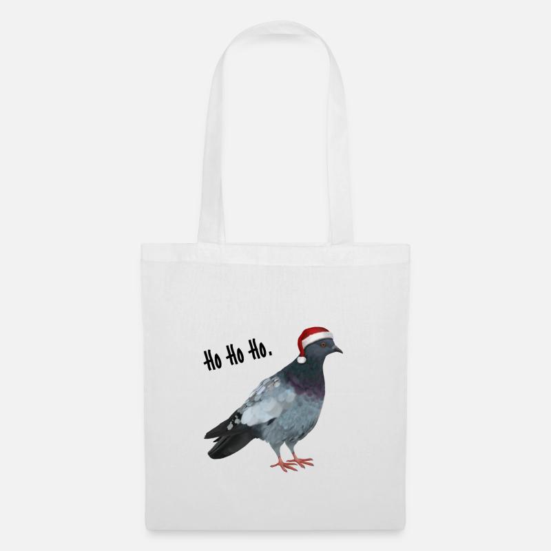 Taube - Weihnachten Ho - Stoffbeutel - Weiß