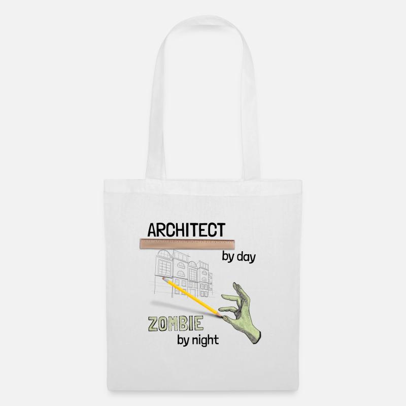 Architect - Zombie by night - Tote Bag - white