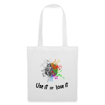 Brain halves functions - use it lose it - Tote Bag - white - Front